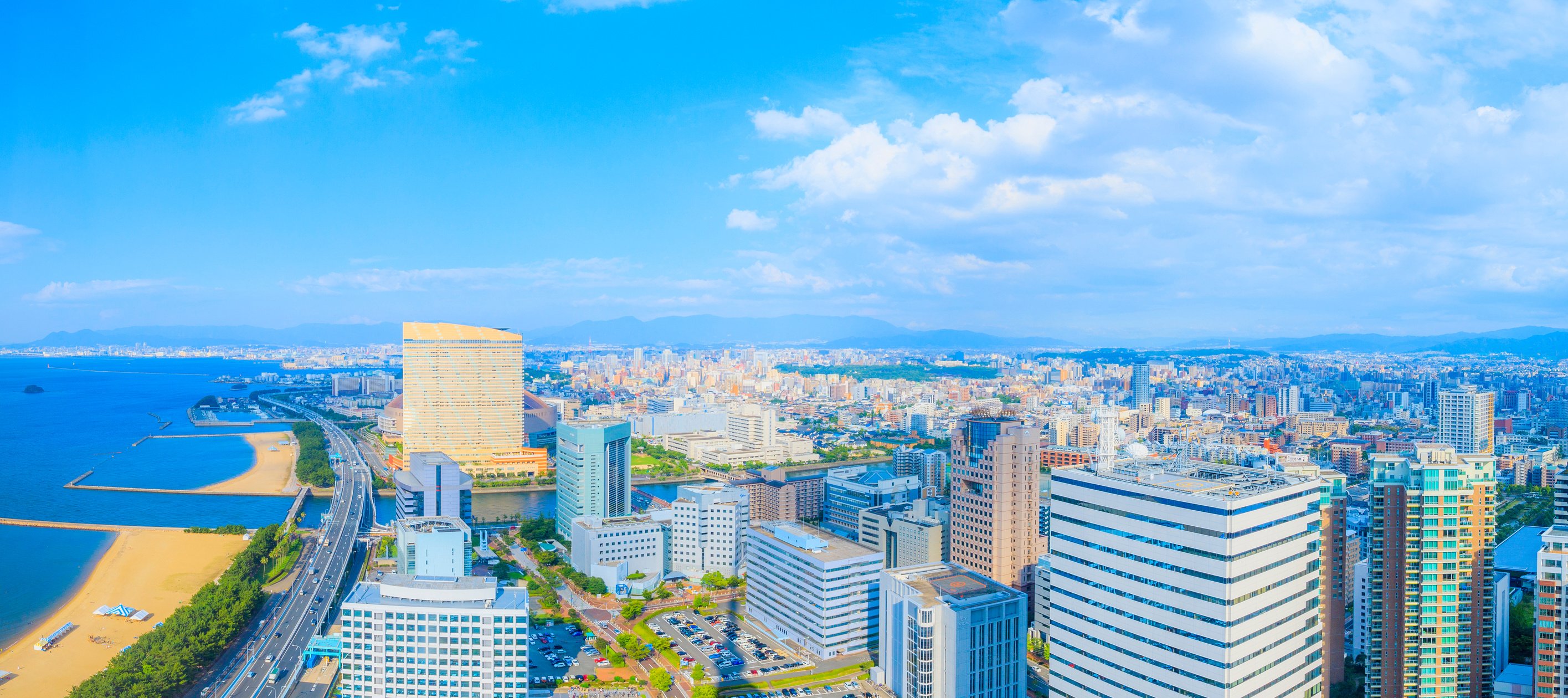 City of Hakata Fukuoka in Japan